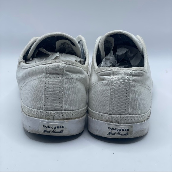 Converse Jack Purcell Slip-On Laceless White Canvas Low Top  Women’s Sz 6.5 - Picture 6 of 9